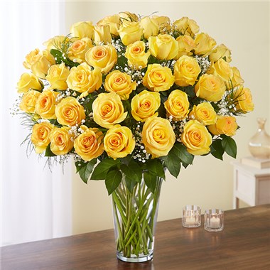 Ultimate Elegance &trade; Premium Long Stem Yellow Roses